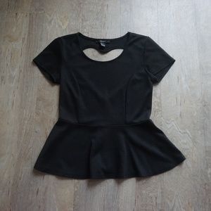 Open Back Top Black